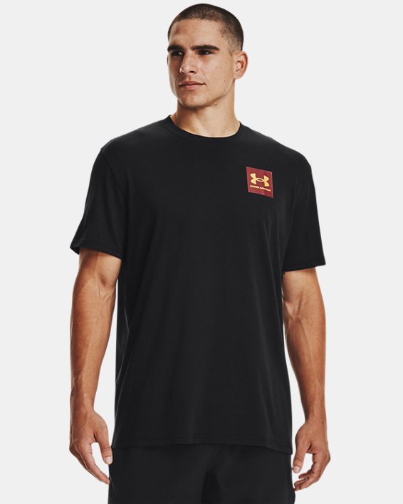 Men's UA Chinese New Year Heavyweight Short Sleeve in Black image number 1
